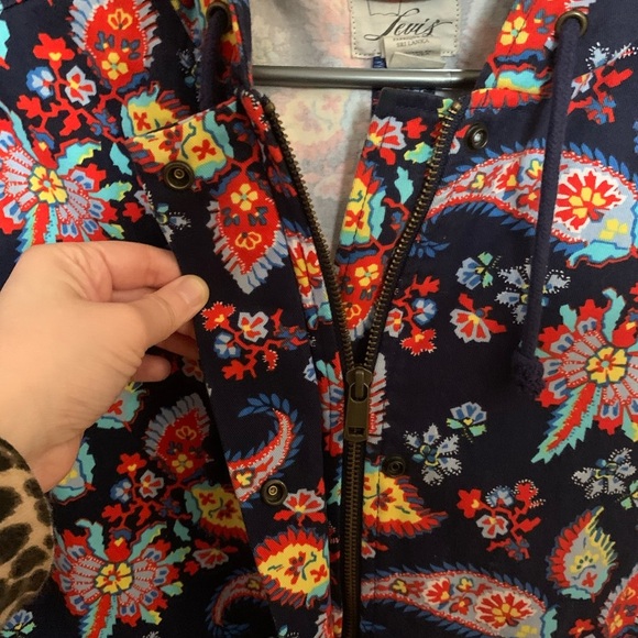 Levi’s Strauss paisley floral utility hood jacket - Picture 5 of 8